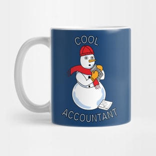 Cool Accountant Snowman Mug